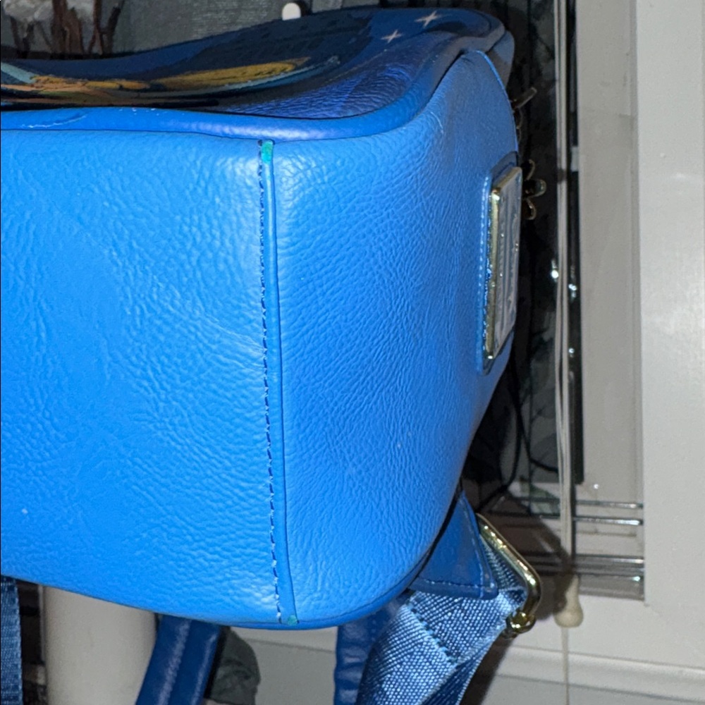 Disney Loungefly Blue Tinkerbell Backpack - Picture 5 of 11